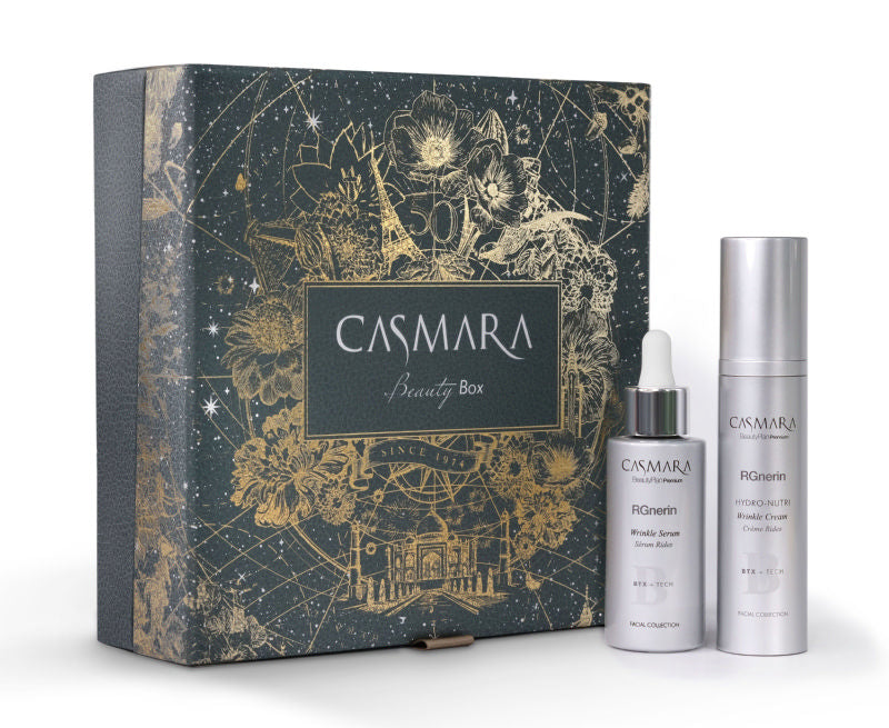 Facial skin care set for mature skin Casmara Beauty Box RGnerin Wrinkle Cream &amp; RGnerin Wrinkle Serum 2023 CASAL815