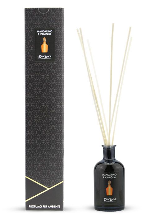 Home fragrance with sticks Erbolinea Prestige Mandarino E Vaniglia ERBFAMBMAN500B, 500 ml