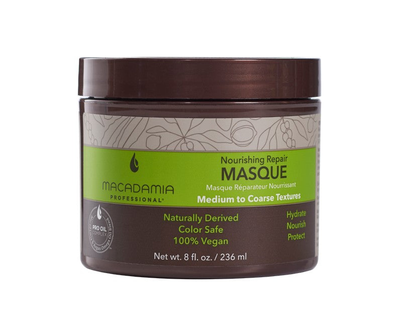 Maitinamoji, drėkinamoji plaukų kaukė Macadamia Nourishing Repair Masque MAM300200, skirta sausiems plaukams, 236 ml