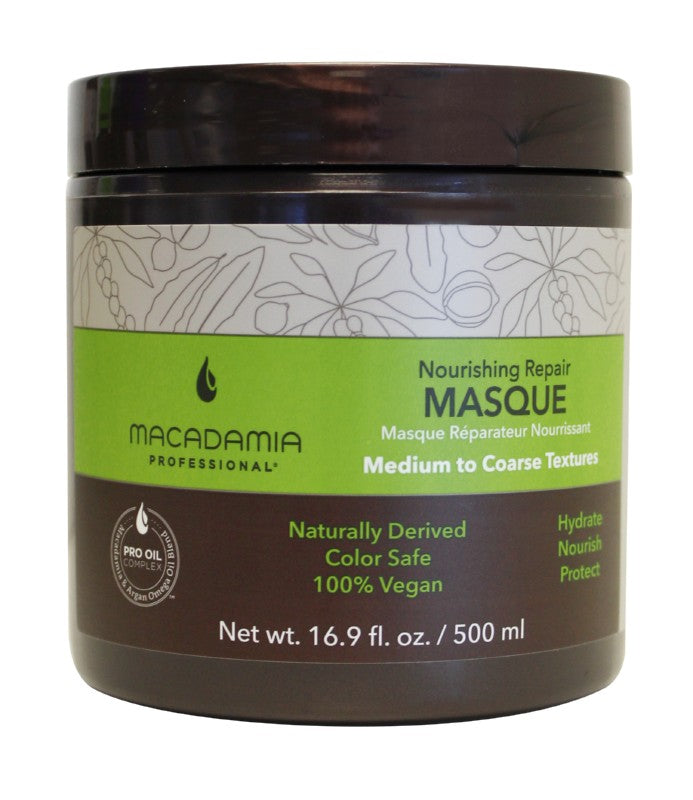 Maitinamoji, drėkinamoji kaukė sausiems plaukams Macadamia Nourishing Repair Masque, MAM300201, 500 ml