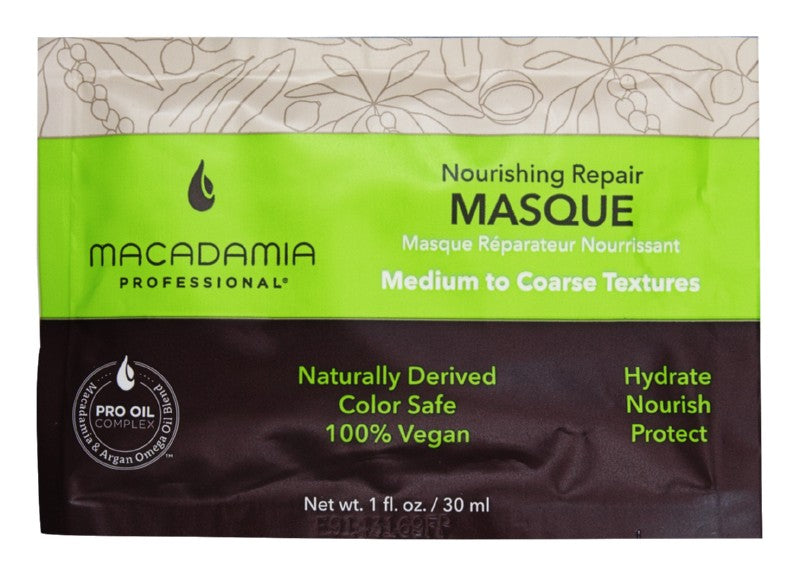 Maitinamoji, drėkinamoji kaukė sausiems plaukams Macadamia Nourishing Repair Masque MAM300203, 30 ml