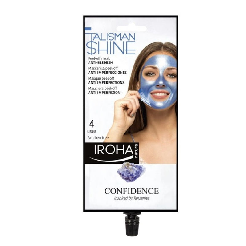 Маска для лица Iroha Talisman Collection Peel-off Mask Blue Anti-Blemish, пилинг, 4 раза, осветляет кожу лица
