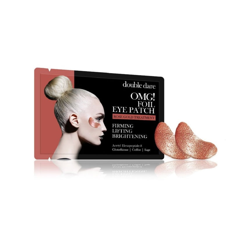 Paakių pagalvėlės OMG! Foil Eye Patch - Rose Gold Theraphy