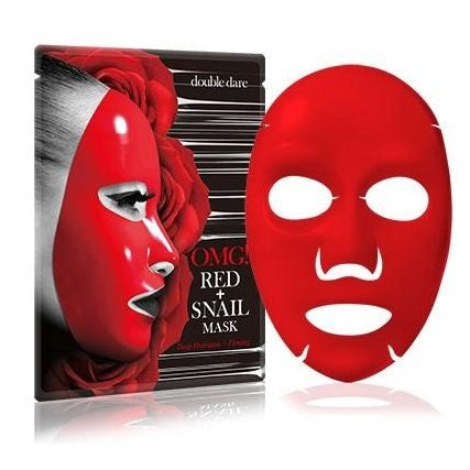 Drėkinanti ir veido odą stangrinanti kaukė OMG! RED + SNAIL MASK