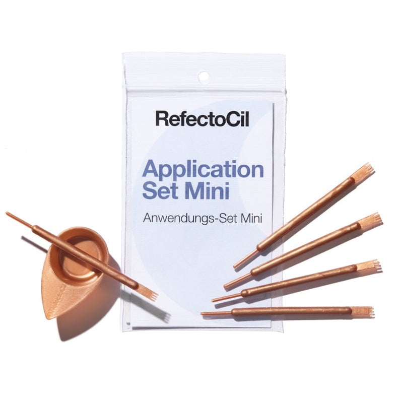 Kit for mixing, storing and applying paint RefectoCil REF05767/6146: container and stick
