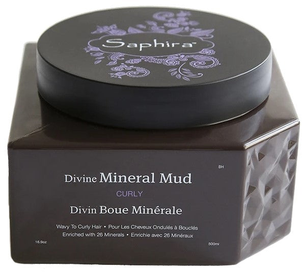 Kaukė-mineralinis purvas plaukams Saphira Divine Mineral Mud SAFDMM3, intensyviai drėkinantis, besipučiantiems plaukams, 500 ml