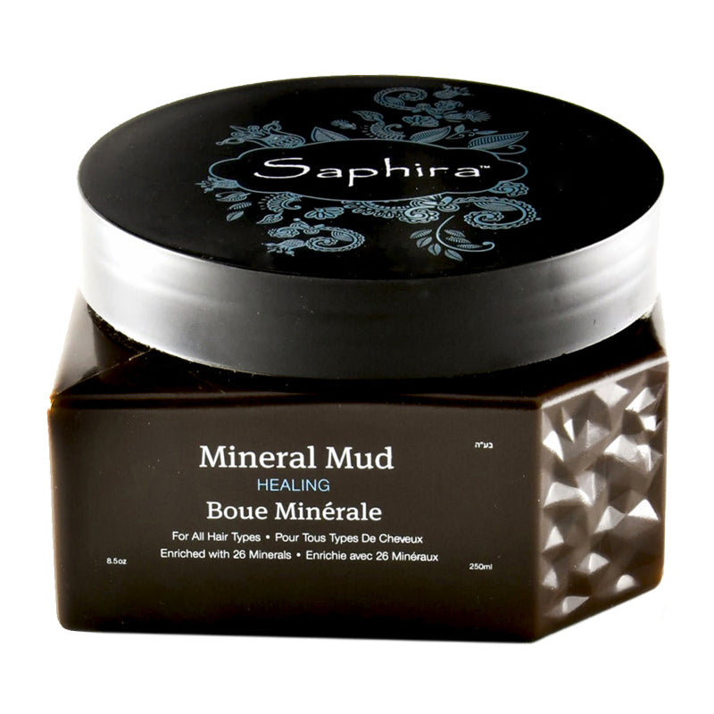 Kaukė-mineralinis purvas plaukams Saphira Mineral Mud SAFMM2 su Negyvosios jūros mineralais, 250 ml +dovana Previa plaukų priemonė