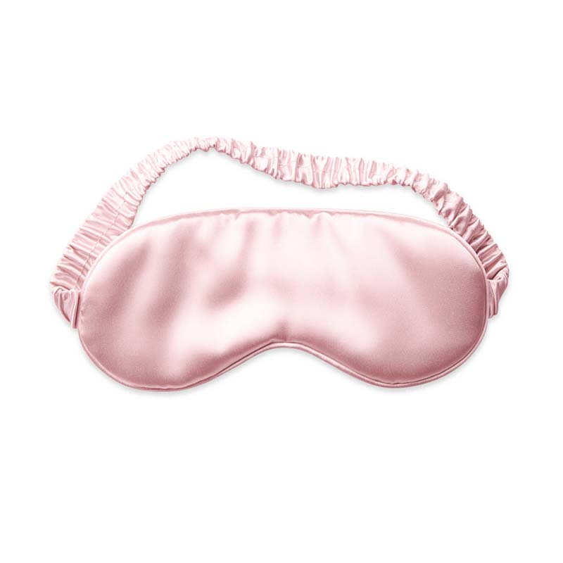 Satin sleep set: pillowcase, eye mask - sleep glasses, hair ties Be Osom Silky Satin Pink OSOM07H1, premium satin