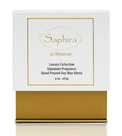 Aromatherapy soy wax candle Saphira Luxury Signature Candle SAFCANDLE, 260 g