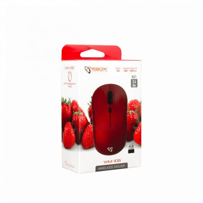 Sbox WM-106 Wireless Optical Mouse Red