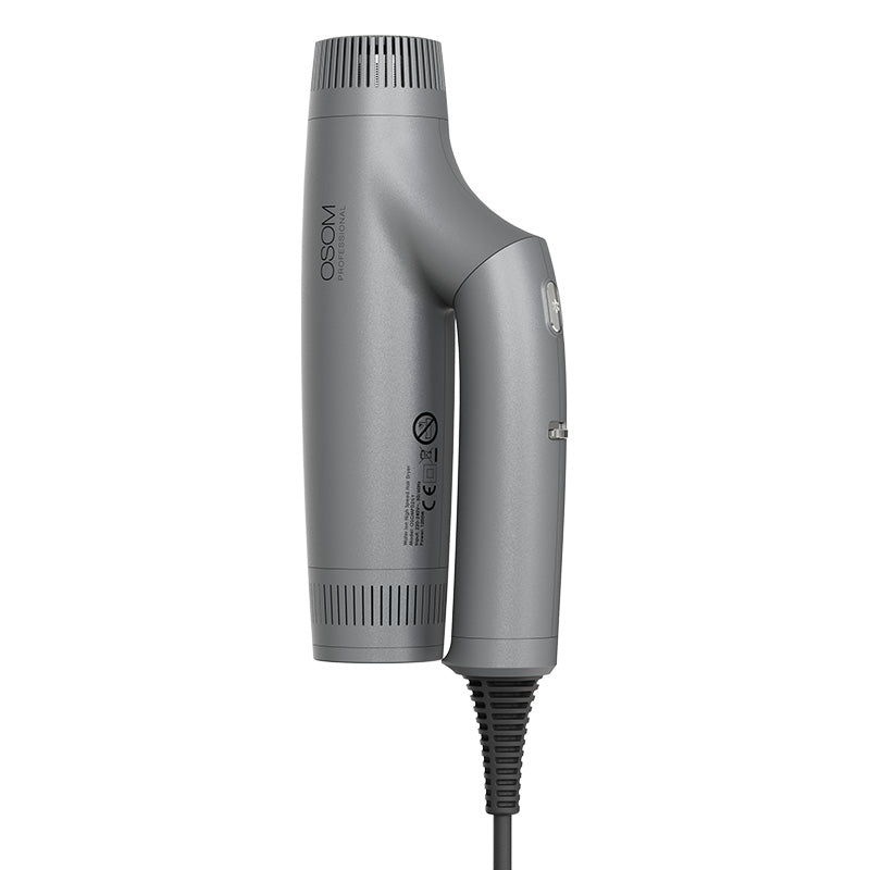 Фен Osom Professional Grey OSOMPD5GY, с ионной технологией, складной, серый цвет
