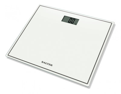 Компактные стеклянные электронные напольные весы Salter 9207 WH3R — белые