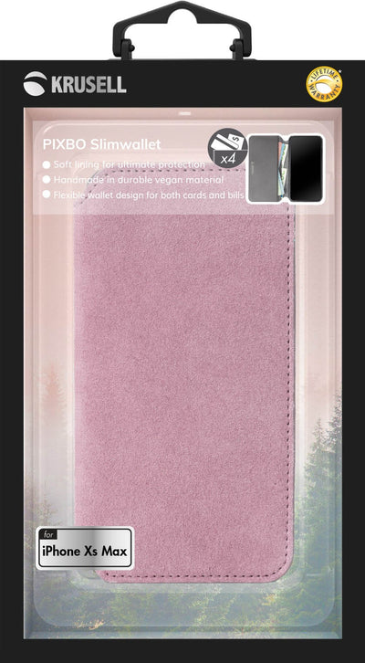 Krusell Broby 4 Card SlimWallet Apple iPhone XS Max pink 