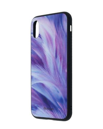 Чехол Tellur Glass с принтом для iPhone XS, перо