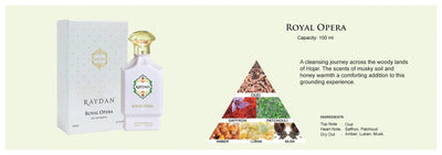 Raydan Royal Opera EDP Perfume 100 ml + gift Previa hair product