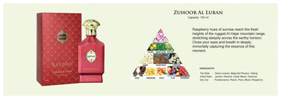 Raydan Zuhoor Al Luban EDP Perfume 100 мл + подарочный продукт для волос Previa