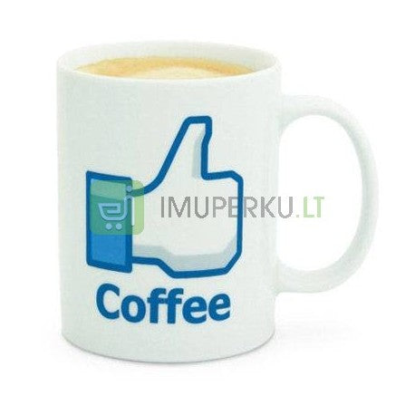 Facebook puodelis "Like Coffee"