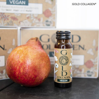 Gold Collagen Vegan Rekomenduojamas veganams ir vegetarams 10x50 ml +dovana Previa plaukų priemonė
