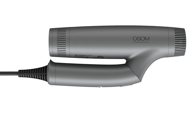 Plaukų džiovintuvas Osom Professional Grey OSOMPD5GY, su jonų technologija, sulankstomas, pilkos spalvos