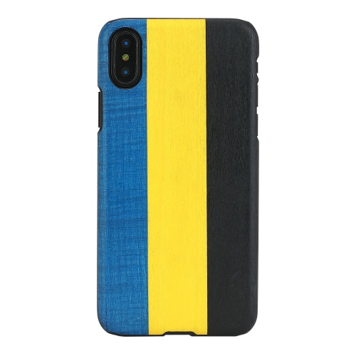 Чехол MAN&amp;WOOD для смартфона iPhone X/XS денди синий черный