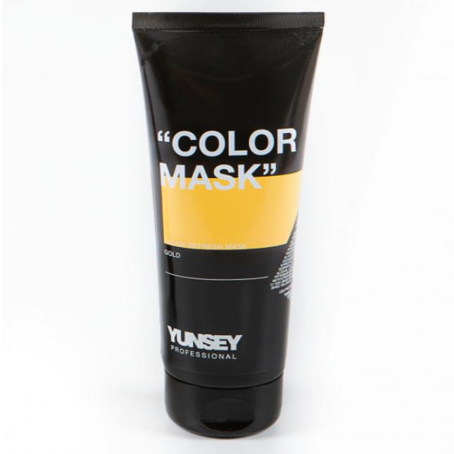 Yunsey Color-supporting mask "Gold" 200 ml + gift Previa hair product