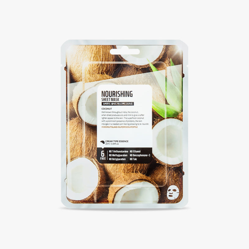 FARM SKIN sheet mask with coconuts