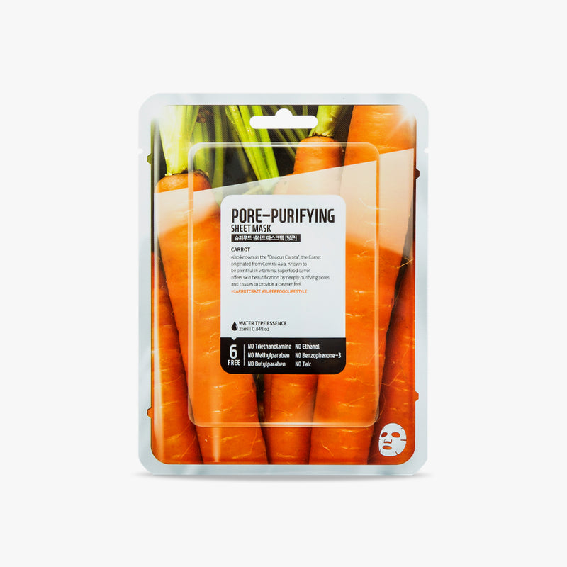 FARM SKIN sheet mask with carrots