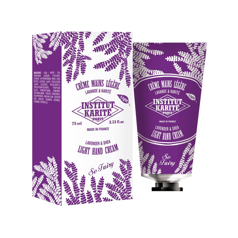 Institut Karite Paris Light Shea Hand Cream So Fairy - Lavender Rankų kremas su taukmedžio sviestu - levandų kvapo