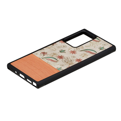 MAN&amp;WOOD case for Galaxy Note 20 Ultra pink flower black
