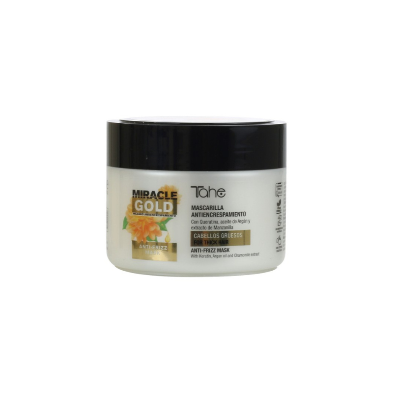 Smoothing mask for thick hair Anti-frizz Miracle Gold TAHE, 300ml.