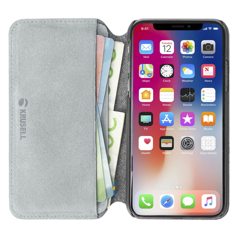 Krusell Broby 4 Card SlimWallet Apple iPhone XS Max light grey 