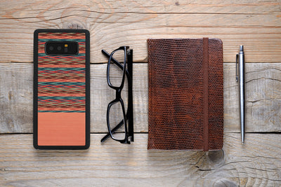 MAN&amp;WOOD Чехол для смартфона Galaxy Note 8 коричнево-клеточный черный