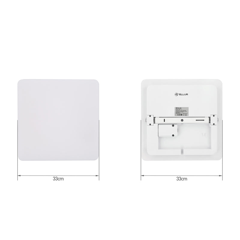 Потолочный светильник Tellur Smart WiFi, RGB 24 Вт, квадратный, белый