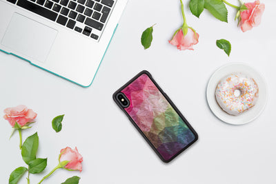 iKins SmartPhone case iPhone XS Max water flower black