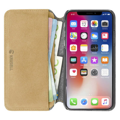 Krusell Broby 4 Card SlimWallet Apple iPhone XS cognac 