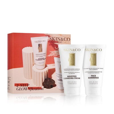Skin&Co Roma 2 Žingsnių švytėjimo rinkinys Glowyfication +dovana Previa plaukų priemonė
