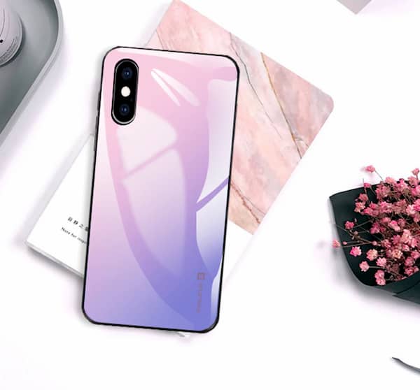 Samsung A20 Gradient Glass Case 1 Mild Melon