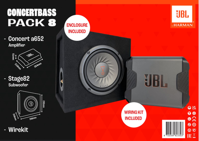 JBL ConcertBass Pack 8 (A652 + Stage82 + Wirekit)