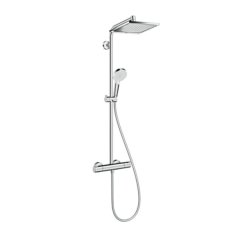 Hansgrohe Crometta E Showerpipe 240 1jet with thermostat 27271000