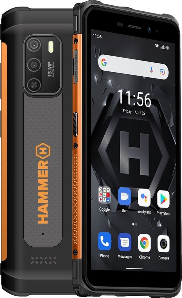 MyPhone Hammer Iron 4 Dual, оранжевый комплект Extreme Pack