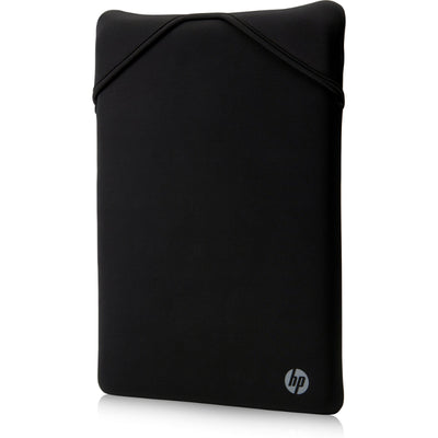 HP 15.6 Reversible Sleeve - Black, Geometric pattern