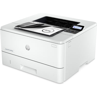 Принтер HP LaserJet Pro 4002dn — монохромный лазерный принтер формата A4, печать, устройство автоматической подачи документов, автоматическая двусторонняя печать, локальная сеть, 40 страниц в минуту, 750–4000 страниц в месяц (заменяет M404dn)