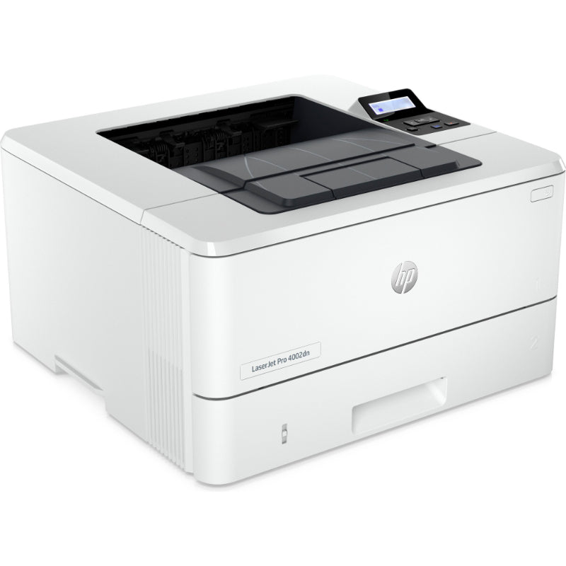 Принтер HP LaserJet Pro 4002dn — монохромный лазерный принтер формата A4, печать, устройство автоматической подачи документов, автоматическая двусторонняя печать, локальная сеть, 40 страниц в минуту, 750–4000 страниц в месяц (заменяет M404dn)