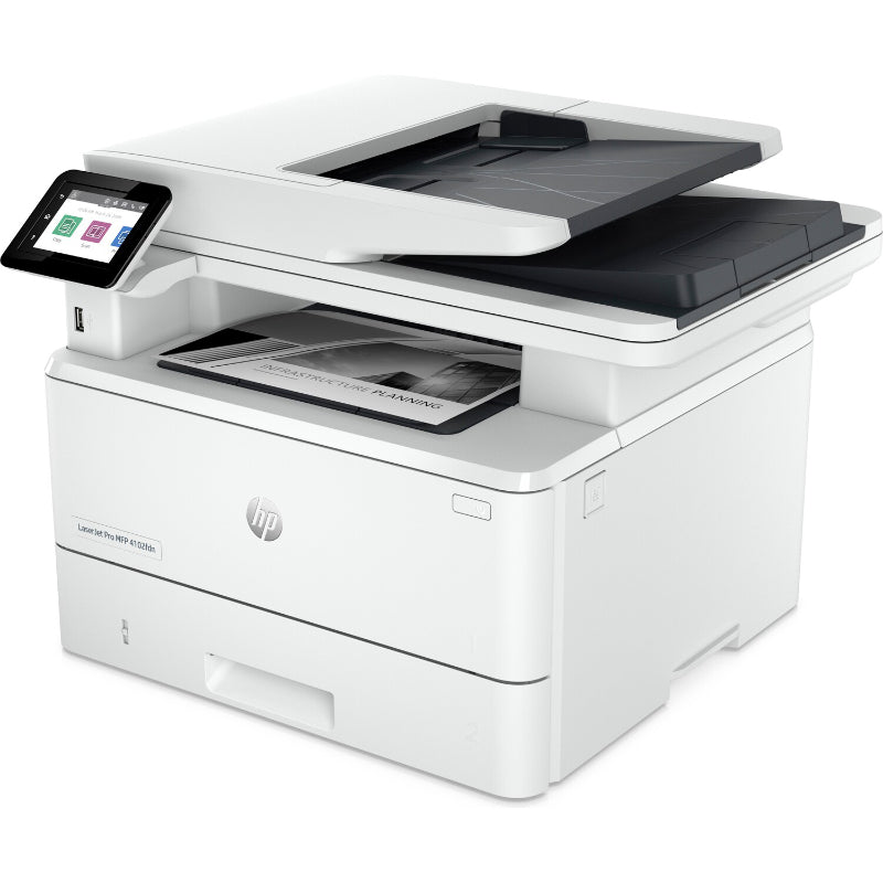 HP LaserJet Pro MFP 4102fdn AIO All-in-One Printer - A4 Mono Laser, Print/Copy/Dual-Side Scan, Automatic Document Feeder, Auto-Duplex, LAN, Fax 40ppm, 750-4000 pages per month (replaces M428fdn)