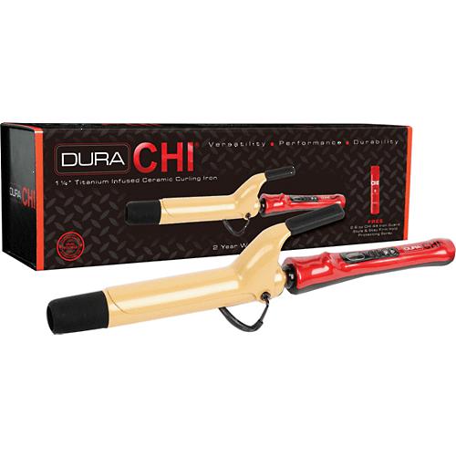 CHI Dura Titanium Ceramic hair curling tongs + gift Previa hair product