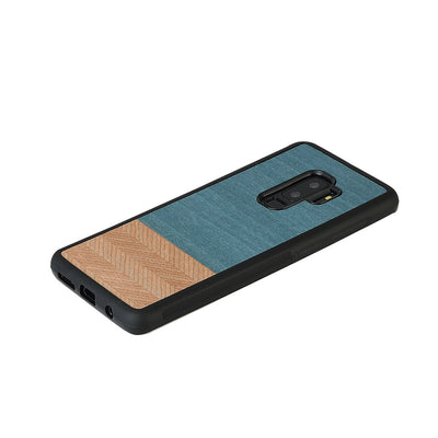 MAN&amp;WOOD Чехол для смартфона Galaxy S9 Plus джинсовый черный