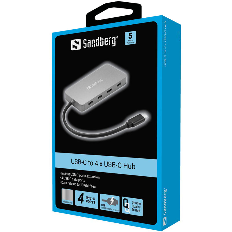 Sandberg 136-41 USB-C to 4 x USB-C Hub