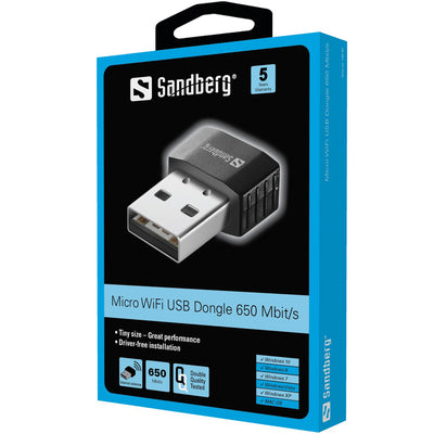 Sandberg 133-91 Micro WiFi USB-ключ 650 Мбит/с 