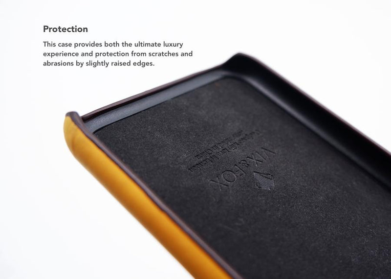 VixFox Card Slot Back Shell for iPhone 7/8 plus mustard yellow