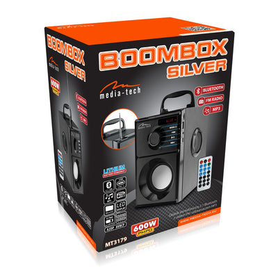 Media-Tech MT3179 Boombox Silver